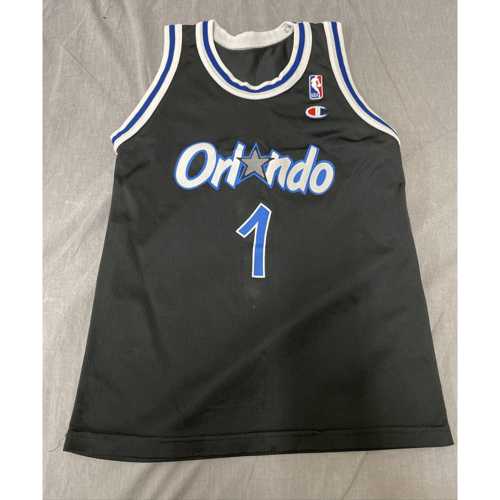 Vintage Champion NBA Orlando Magic Hardaway #1 Jersey Size Youth No Tag Charity